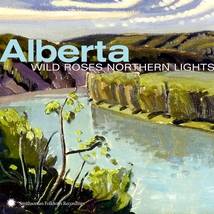 ALBERTA. WILD ROSES NORTHERN LIGHTS