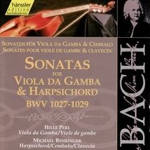 SONATES VIOLE DE GAMBE CLAVECIN (BWV 1027-1029)