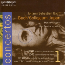 CONCERTOS 1,2 VIOLONS BWV 1041-1043 / CONCERTO HAUTBOIS...