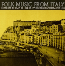 FOLK MUSIC FROM ITALY, VOL.1