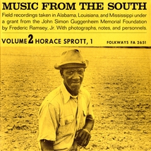 MUSIC FROM THE SOUTH, VOL.2: HORACE SPROTT, VOL.1