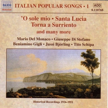 ITALIAN POPULAR SONGS - HISTORICAL RECORDINGS 1926-1951