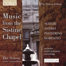 MUSIC FROM THE SISTINE CHAPEL (ALLEGRI/ ANERIO/ PALESTRINA/