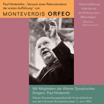 L'ORFEO DE MONTEVERDI (VERSION HINDEMITH: 1954)