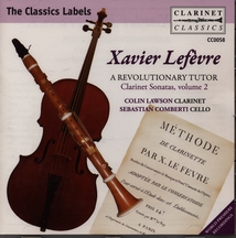 A REVOLUTIONARY TUTOR - SONATES CLARINETTE