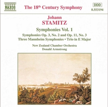 SYMPHONIES OP3:2 / OP11:3 / MANNHEIM SYMPHONIES / TRIO OP.5