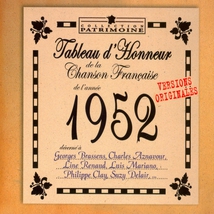 TABLEAU D'HONNEUR DE LA CHANSON FRANCAISE 1952