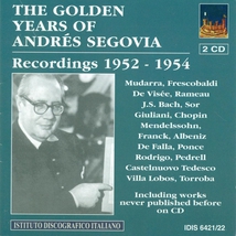 SEGOVIA - RECORDINGS 1952-1954