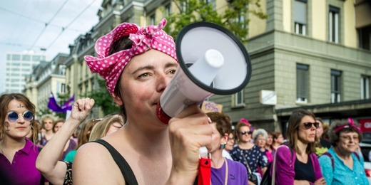 Grève des femmes à Genève - photo  Gustave Deghilage - licence Creative Commons