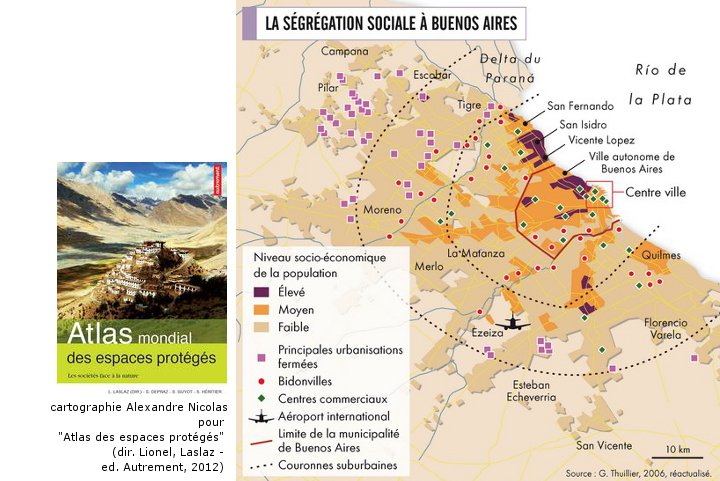 Alexandre Nicolas - cartographie de la ségrégation sociale à Buenos Aires (ed. Autrement)