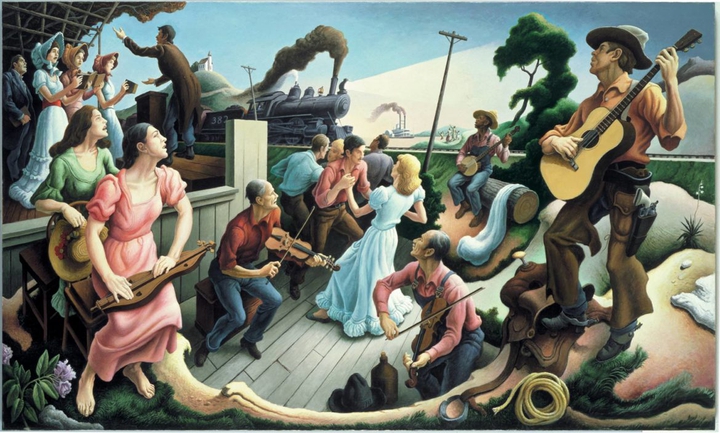 Thomas Hart Benton, The sources of country music