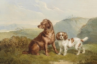 Chiens, chiennes, toutous et autres canidé·es Du son sur tes tartinesCharles _  Jones Two dogs 1857