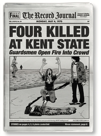 Derf Backderf - "Kent State - Quatre morts dans l&#x27;Ohio" - éditions ça et la - journal Four Killed
