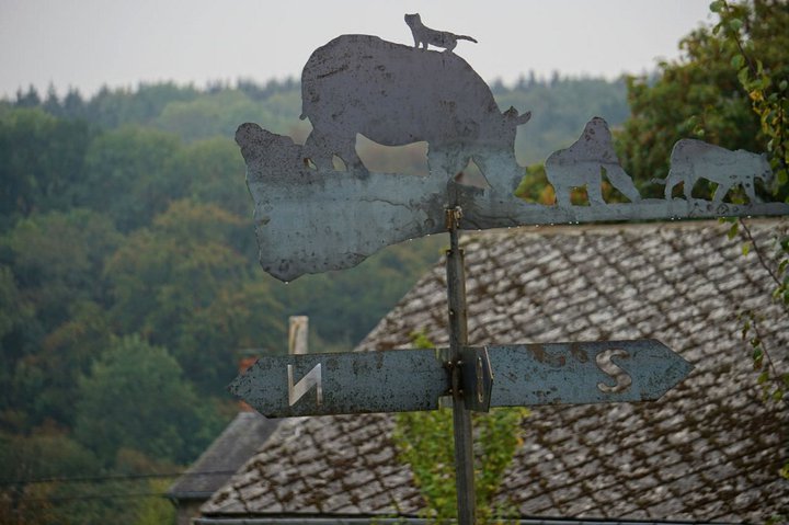D'où vient le vent ? - expo Marchin - girouette Emilia Bellon