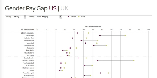 Gender pay gap - Information is Beautiful