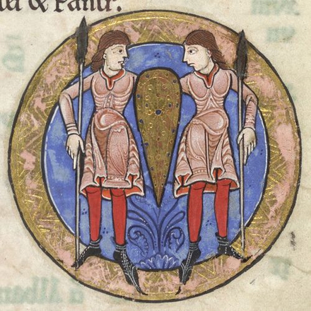 Gémeaux Enluminure provenant du Psautier Hunter, 1170, artiste anonyme Horoscope Médiascope Gémeaux Du son sur tes tartines