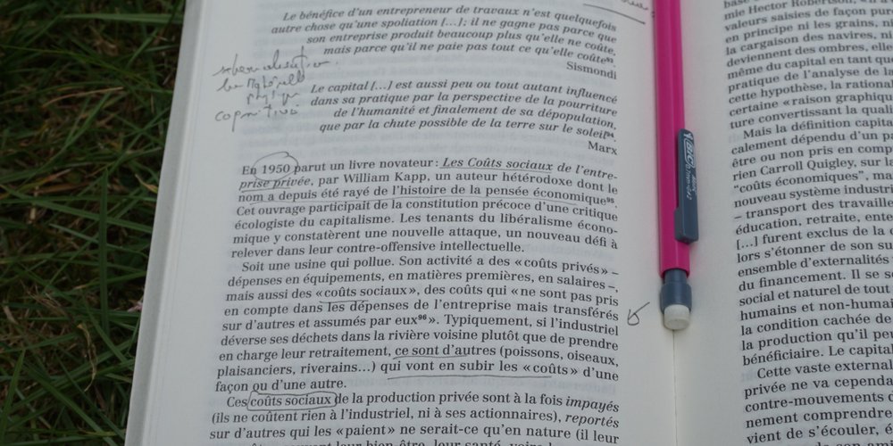 Grégoire Chamayou - La Société ingouvernable (ed. La Fabrique) - page annotée