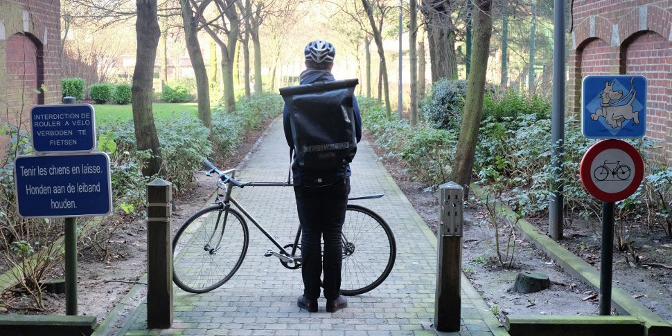 Jimmy Bretzel coursier à vélo