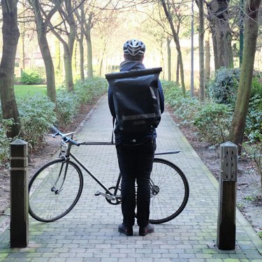 Jimmy Bretzel coursier à vélo