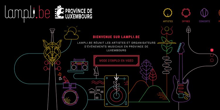 LAMPLI.BE - site web - capture d'écran