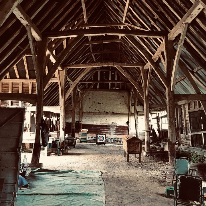 La grange de Paul Webb (photo publiée par Rustin Man en 2020)