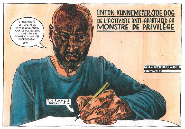 Pappa in Afrika - Anton Kannemeyer - La Cinquième Couche - autoportrait