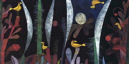 Paysage avec oiseaux jaunes de Paul Klee