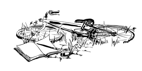 Balade dessinatoire à vélo avec Renaud De Heyn