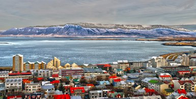 ligne d'horizon de Reykjavik - photo Wikimedia