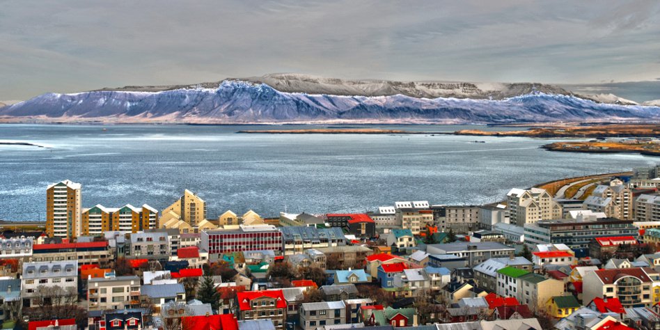 ligne d'horizon de Reykjavik - photo Wikimedia