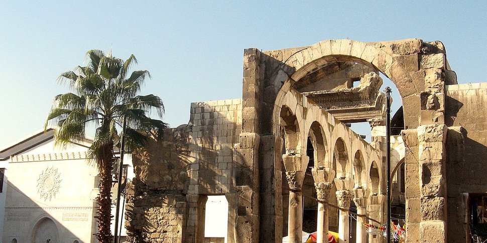 Le temple de Jupiter à Damas