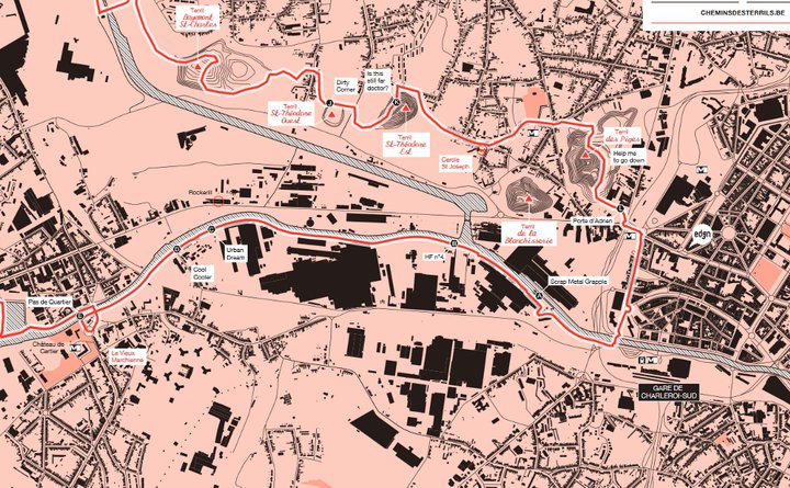 carte de la Boucle noire - cartographie Harrisson et Station Mir - (c) chemindesterrils - L'Eden