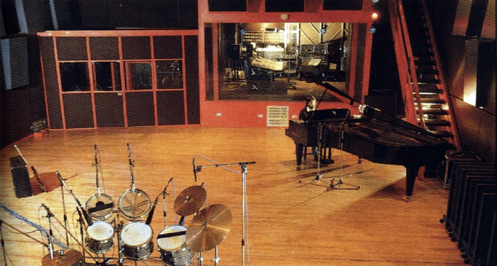 la grande salle du Wessex Studio - extraite d'un feuillet publicitaire