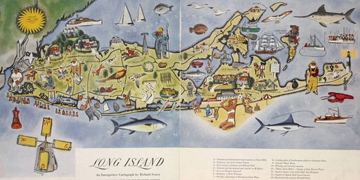 "Long Island: an interpretive cartograph" - Richard Scarry, 1947