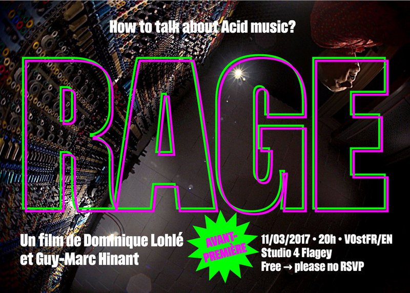RAGE! - Guy-Marc Hinant & Dominique Lohlé - flyer